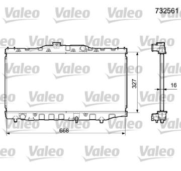 Chladič, chlazení motoru VALEO 732561