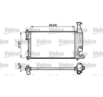 Chladič, chlazení motoru VALEO 732563