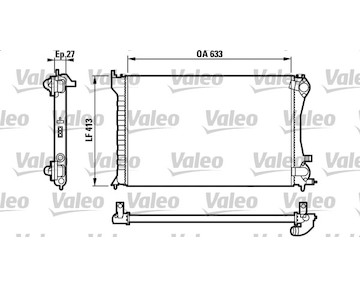 Chladič, chlazení motoru VALEO 732567