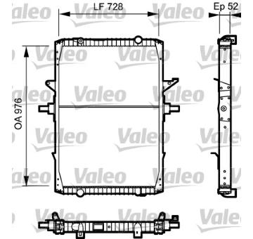 Chladič, chlazení motoru VALEO 732572