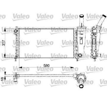 Chladič motora VALEO 732578