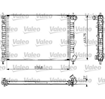 Chladič, chlazení motoru VALEO 732582