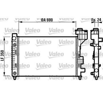 Chladič, chlazení motoru VALEO 732587