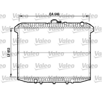 Chladič, chlazení motoru VALEO 732592