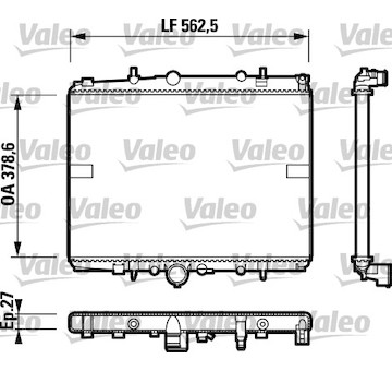 Chladič, chlazení motoru VALEO 732599