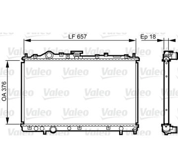 Chladič, chlazení motoru VALEO 732612