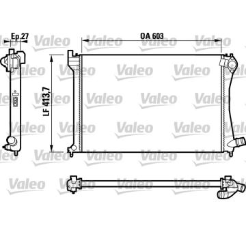 Chladič, chlazení motoru VALEO 732617