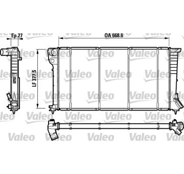 Chladič, chlazení motoru VALEO 732620