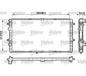 Chladič, chlazení motoru VALEO 732698