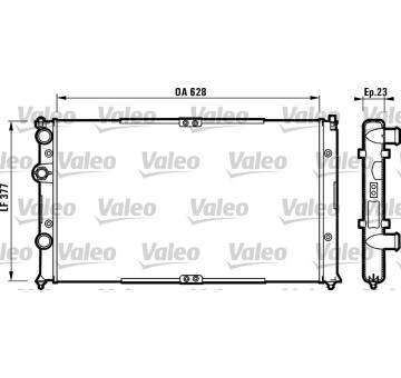 Chladič, chlazení motoru VALEO 732710