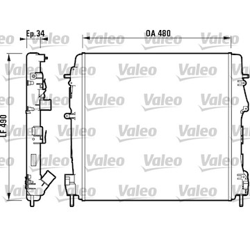 Chladič, chlazení motoru VALEO 732717