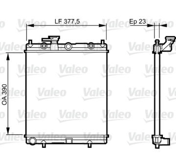 Chladič, chlazení motoru VALEO 732718