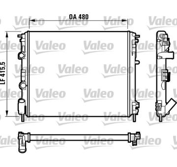 Chladič, chlazení motoru VALEO 732720