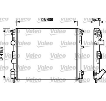 Chladič, chlazení motoru VALEO 732721