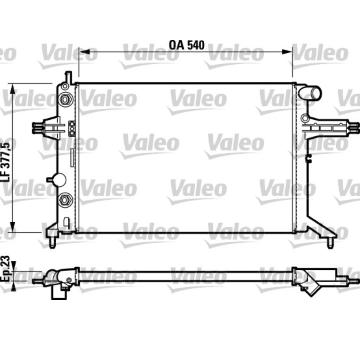 Chladič, chlazení motoru VALEO 732724