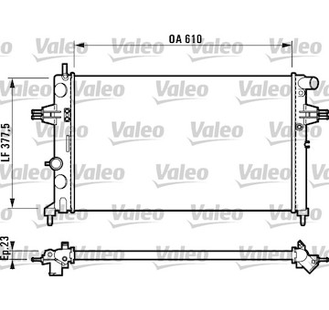 Chladič, chlazení motoru VALEO 732729