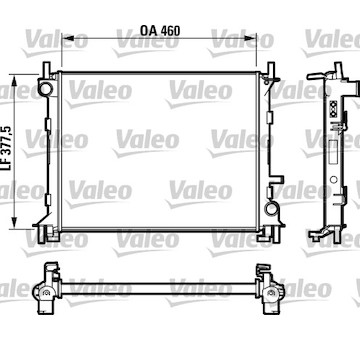 Chladič, chlazení motoru VALEO 732731