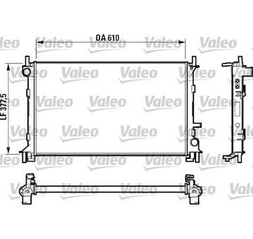 Chladič, chlazení motoru VALEO 732732