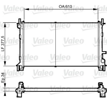 Chladič, chlazení motoru VALEO 732735