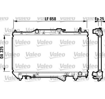 Chladič, chlazení motoru VALEO 732754