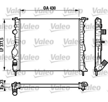 Chladič, chlazení motoru VALEO 732765