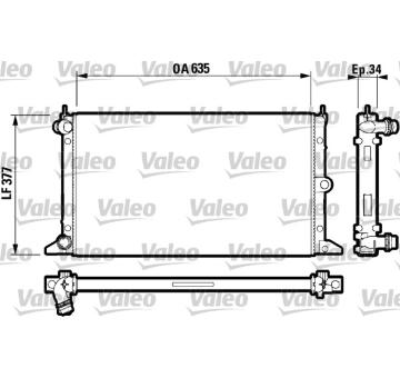 Chladič, chlazení motoru VALEO 732790