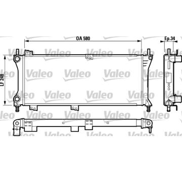 Chladič, chlazení motoru VALEO 732792
