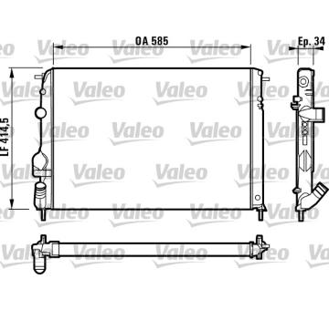 Chladič, chlazení motoru VALEO 732817