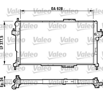 Chladič, chlazení motoru VALEO 732824