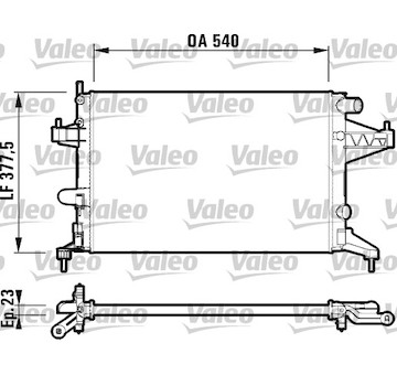 Chladič, chlazení motoru VALEO 732826