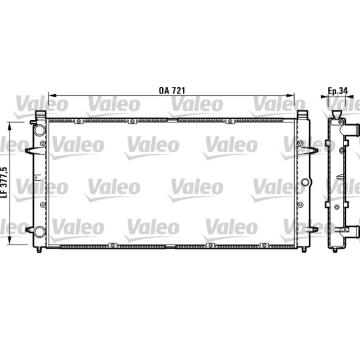 Chladič, chlazení motoru VALEO 732845
