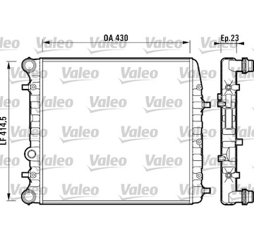 Chladič, chlazení motoru VALEO 732863