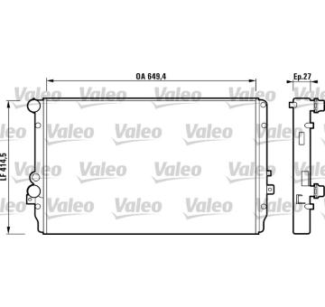 Chladič, chlazení motoru VALEO 732867