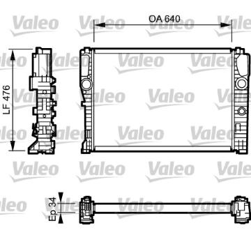 Chladič motora VALEO 732870