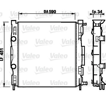 Chladič, chlazení motoru VALEO 732874