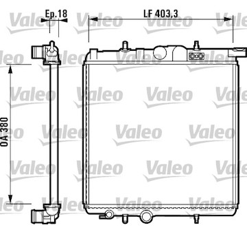 Chladič, chlazení motoru VALEO 732885