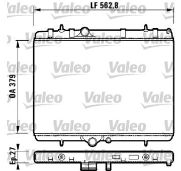 Chladič, chlazení motoru VALEO 732888