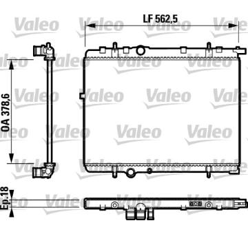 Chladič, chlazení motoru VALEO 732891