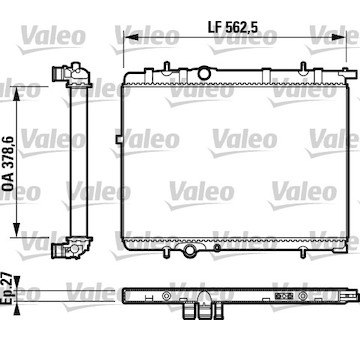 Chladič, chlazení motoru VALEO 732893