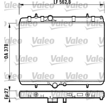 Chladič, chlazení motoru VALEO 732894