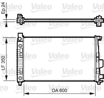 Chladič, chlazení motoru VALEO 732897