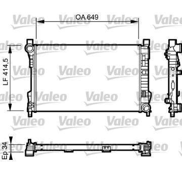 Chladič, chlazení motoru VALEO 732900