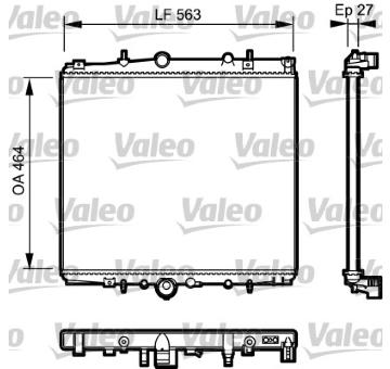 Chladič, chlazení motoru VALEO 732944