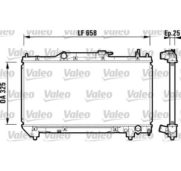 Chladič, chlazení motoru VALEO 732951