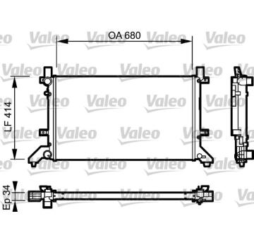 Chladič, chlazení motoru VALEO 732952