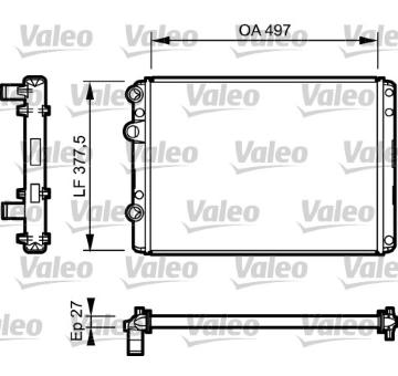 Chladič, chlazení motoru VALEO 732953