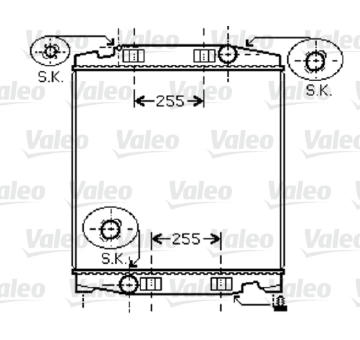 Chladič, chlazení motoru VALEO 733410