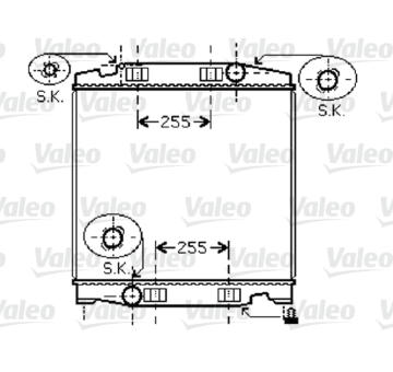 Chladič, chlazení motoru VALEO 733411
