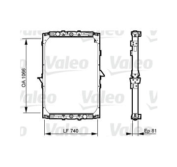 Chladič, chlazení motoru VALEO 733531