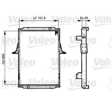 Chladič, chlazení motoru VALEO 733532